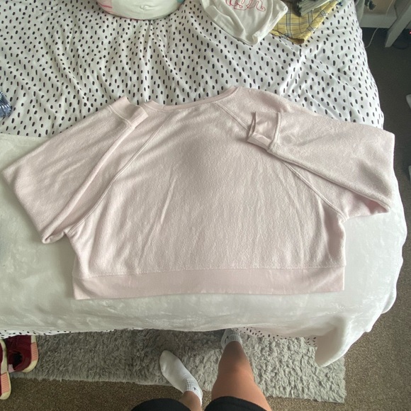 Pacsun Pink Cropped Crewneck - Picture 4 of 5